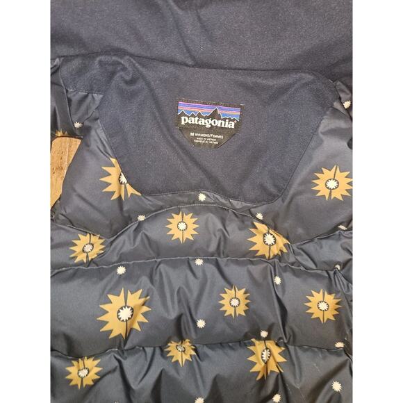 Patagonia Women's Bivy Hooded Vest Smolder Blue Navy/Maroon 27747 Sz Medium EUC - Picture 9 of 13